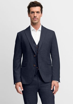 Cinque Baukastensakko CINQUE CIDATA, Herren, Gr. 110, dunkelblau, Web, Obermaterial: 59% Viskose, 39% Polyester, 2% Elasthan, gemustert, regular fit normal, 