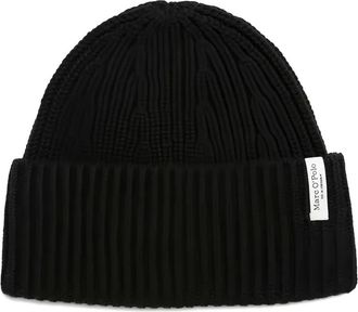 Marc O'Polo Berretto a coste - Nero