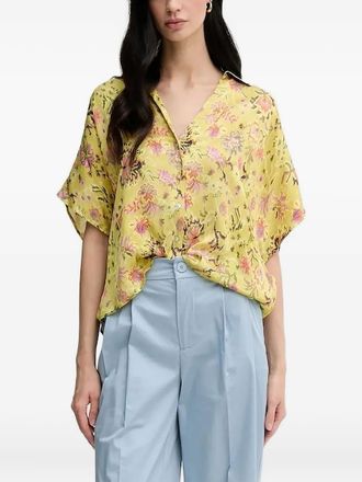 Pedro del Hierro Top a fiori - Giallo