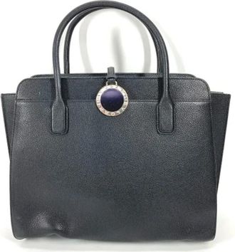 Bulgari Tweedehands leren schoudertassen - Dames - Vintage Handtas - Zwart - ONE Size - Leer - Vintage