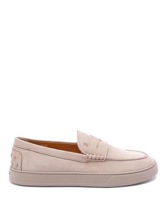 Tod's Loafers In Nabuk Leather