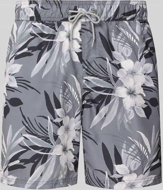 Blend Badehose im Allover-Look Modell REINOLD in Beige, Gr&ouml;&szlig;e XXL