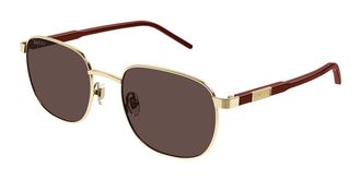 Gucci GG1799S 004 Mens Sunglasses Gold Size 54