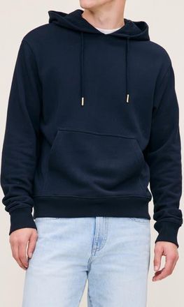 DL1961 Cotton French Terry Hoodie in Classic Navy at Nordstrom, Size Xx-Large