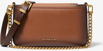 Michael Kors Bryant Small Burnished Leather Convertible Pochette