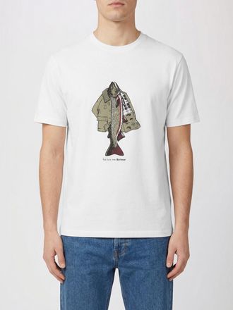 Barbour T-shirt in cotone stampata Barbour