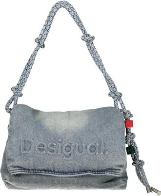 Desigual Shoulder Bags, female, Blue, Size: ONE SIZE Half Logo Denim Bag Venecia 4.0