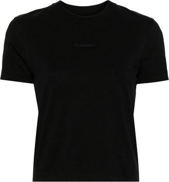 Jacquemus Le T-shirt Gros Grain top - women - Cotton/Elastane - S - Black