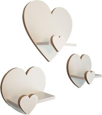 OEM Juego De 3 Estantes De Coraz&oacute;n Extra - Elegance