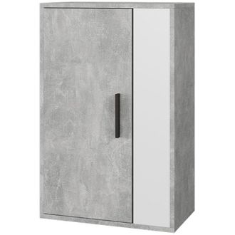 Vicco Estanter&iacute;a De Pared Berno, Hormig&oacute;n/blanco, 50.1 X 78.4 Cm Con 2 Compartimentos Vicco