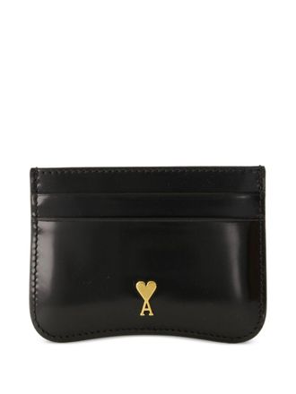 Ami Square-Shaped Black Wallet With Card Slots