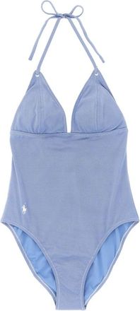 Polo Ralph Lauren Halter Tri 1PC - Dames - Badpakken - Blauw - XS - Polyester - Badmode