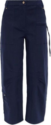 Cult Gaia Broek Ewa - Dames - Straight fit broeken - Blauw - M - Katoen - Broeken