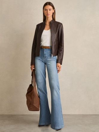 Paige Paige Wide-leg-pocket Jeans, Adley Blue, 30