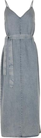 Freebird by Steven Chrissie Dress - Dames - Maxi kleedjes - Blauw - L - Kleedjes