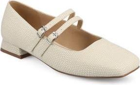 Journee Collection Gredah Mary Jane Pump in Bone Lizard at Nordstrom Rack, Size 9.5