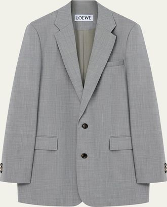 Loewe Mens Loose-Fit Lightweight Wool Sport Coat