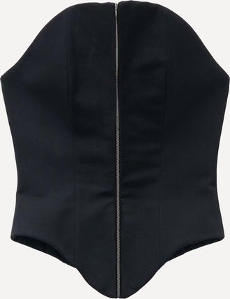 Alexander McQueen Wool Corset with zip Female 40