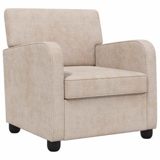 vidaXL Sill&oacute;n Beige Chenilla Vidaxl