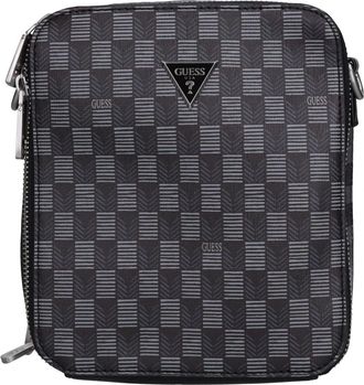 Guess Torino Mini Crossbody Tas - Heren - Schoudertassen - Zwart - ONE Size - Leer - Tassen