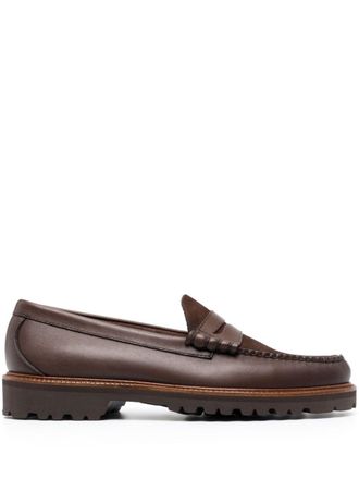 G.H. Bass & Co. 90 Larson leren loafers - Bruin