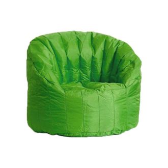 Talamo Italia Talamo Italia - Dmora Sill&oacute;n Tapizado Redondo, Color Verde, Medidas 80 X 80 X 80 Cm, Con Embalaje Reforzado