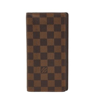 Louis Vuitton Brown Pvc Leather Long Wallet (Bi-Fold) (Pre-Owned)