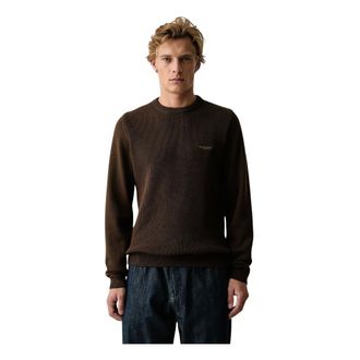 Aeronautica Maglieria Girocollo - - Knitwear - Uomo - Marrone - 2XL