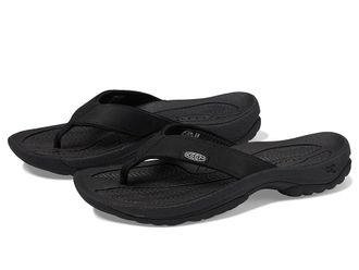 Keen Kona Flip TG Womens Shoes Black/Vapor : 10 B - Medium, Leather