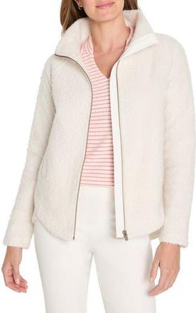 Nic+Zoe All Year Curly Boucl&eacute; Jacket in Classic Cream at Nordstrom Rack, Size Xx-Large