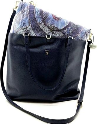 Gattinoni Planetarium Omkeerbare Handtas - Dames - Schoudertassen - Blauw - ONE Size - Tassen