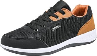 Generic Summer Fashion Mens One Foot Stirrup Sneakers Mens Mesh Cloth Comfortable Casual Shoes Mens Casual Leather Shoes 11 (Black, 5.5)