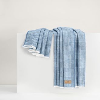 Lands Downunder Sutton Plaid Throw in Chambray at Nordstrom