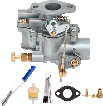 Infinite Kit De Reparaci&oacute;n De Carburador Lavable Hts0256 Para Tractores Massey Ferguson Te20, Fabricado En Aleaci&oacute;n De Metal Y Abs