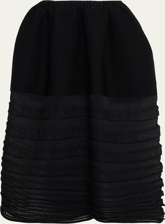 Issey Miyake Moving Sheer Knit Maxi Skirt