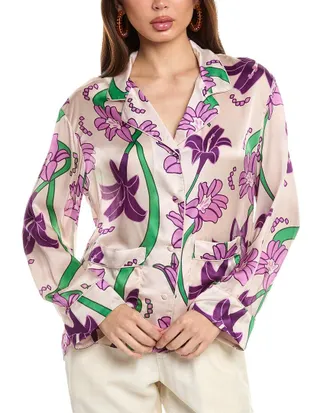 Juan de Dios Noches de Luna Silk Shirt