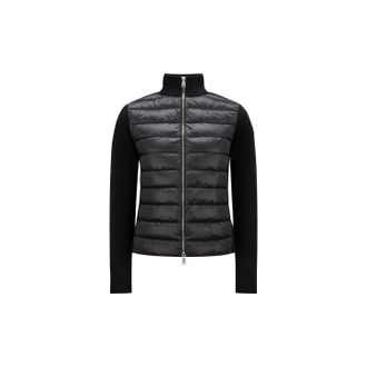 Moncler Moncler Padded Wool Cardigan, Women, Black, Size: L