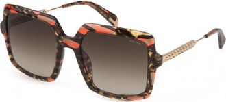 Police Womens SPLG20-5409YB SPLG20 54 5409YB Sunglasses - Multicolour - One Size