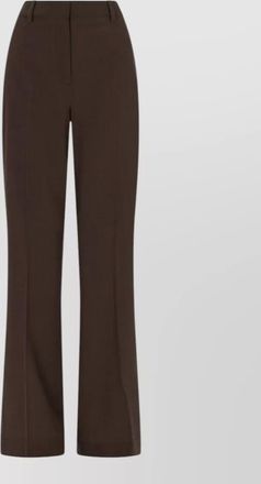 Golden Goose tailored trousers flared leg crease detail
