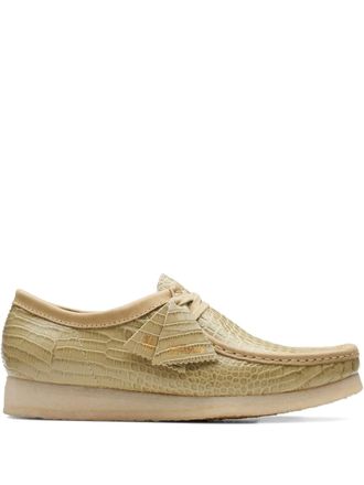 Clarks Derby Wallabee Maple Croc - Verde