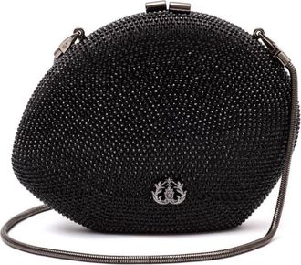 Isla Clutch con strass - Nero