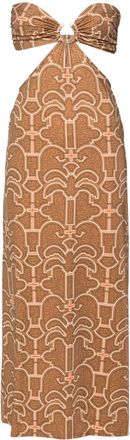 Johanna Ortiz Jungle Geometric Midi Dress - Womens - Polyamide/Elastane