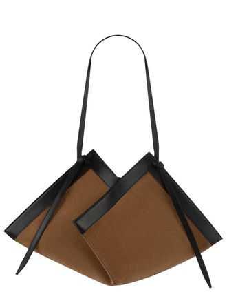 Yuzefi Wonton Geometric Leather Shoulder Bag