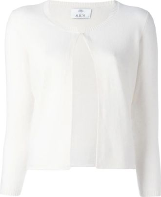 Allude cashmere open front cardigan - Wit