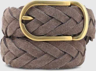 Brunello Cucinelli Cintura Brunello Cucinelli in camoscio intrecciato