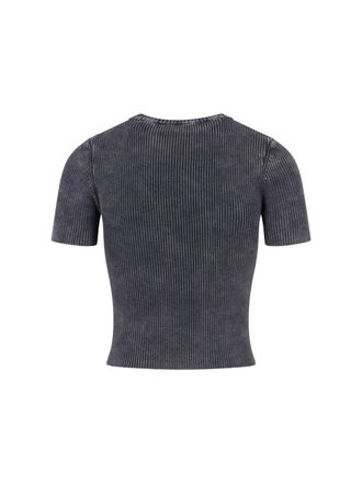 Diesel Womens T-Shirts And Polos Black Cotton