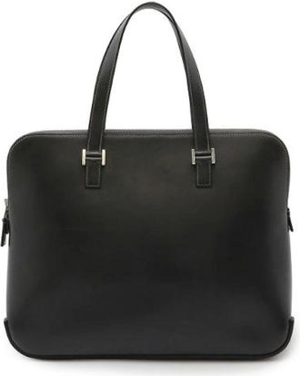 Herm&egrave;s Pre-owned Vintage Handtas - Dames - Vintage Handtas - Zwart - ONE Size - Leer - Vintage