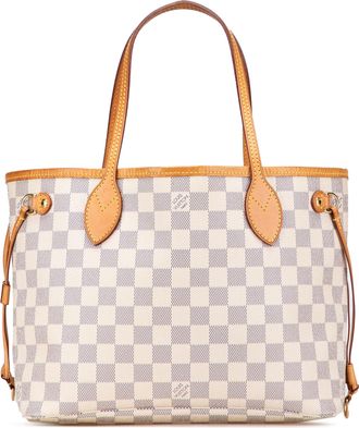 Louis Vuitton Pre-owned Womens Neverfull Tote Checkered Design - Ivory Textile - One Size