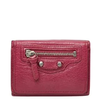 Balenciaga Pre-owned Wallets, female, Pink, Size: ONE SIZE Pre-owned Wallet (tri-fold)