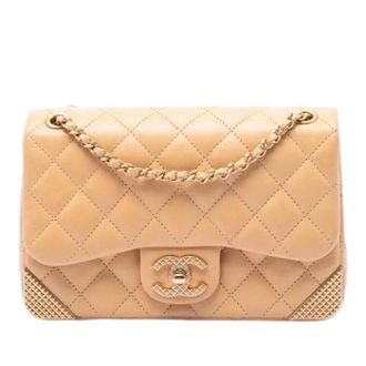 Chanel Pre-owned Vintage Quilted Shoulder Bag - Dames - Pre-owned - Beige - Maat: ONE Size Leer